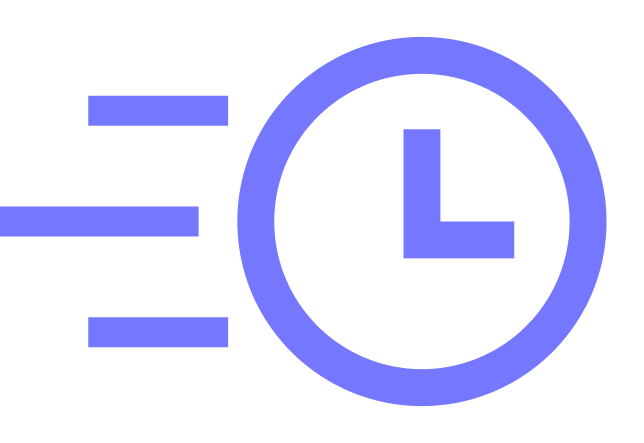 reloj con animación de rapidez